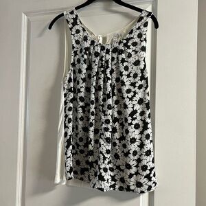 Floral sleeveless blouse
